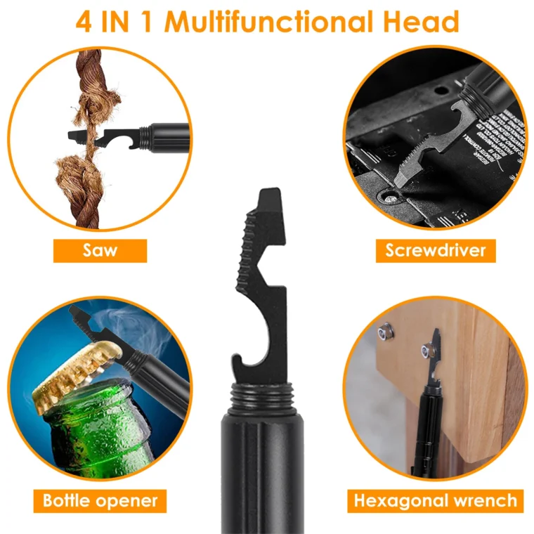 Multi Tool Tactical Survival Pen multifunctional head