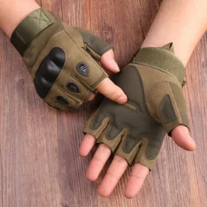 Tactical Half Finger Military Gloves army green